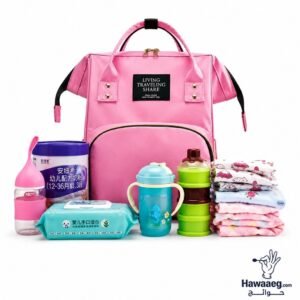 Living Travelling Share Baby Diaper for Unisex Backpack- Black