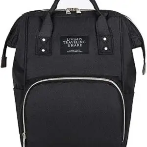 Living Travelling Share Baby Diaper for Unisex Backpack- Black - الصورة 3