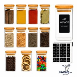طقم توابل أكريليك 8 قطع