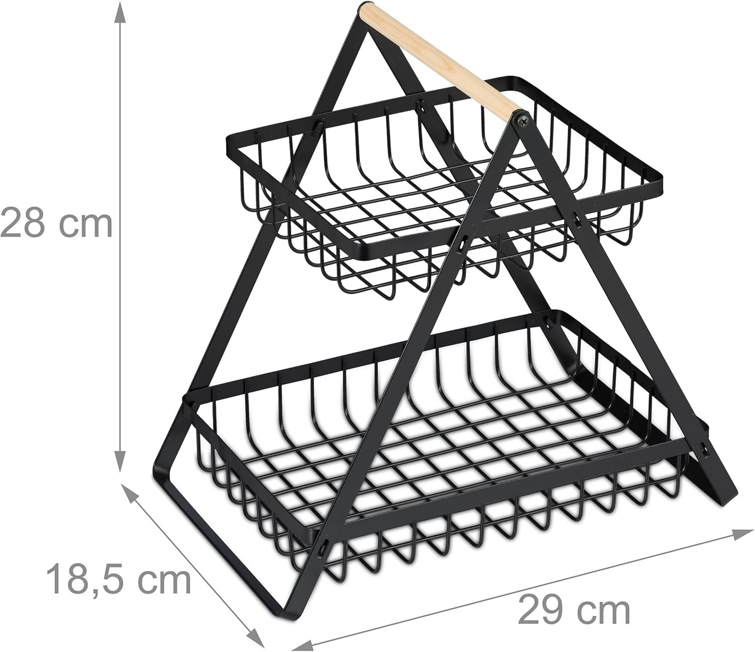 حامل فواكه وخضار معدني دورين بشكل هرمي محلي الصنع - الصورة 2