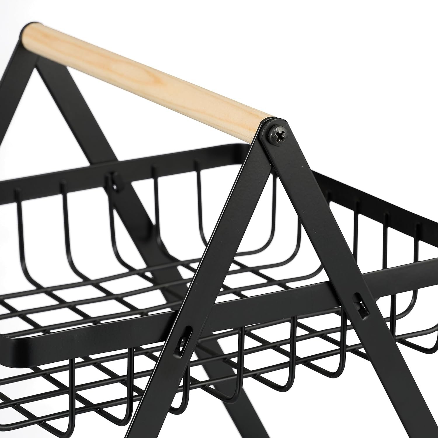 حامل فواكه وخضار معدني دورين بشكل هرمي محلي الصنع - الصورة 4