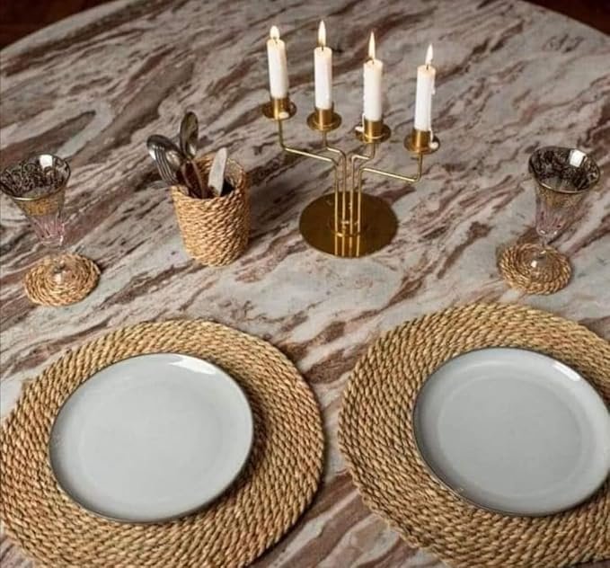 مفارش خوص منسوجة يدوياً سادة - الصورة 2