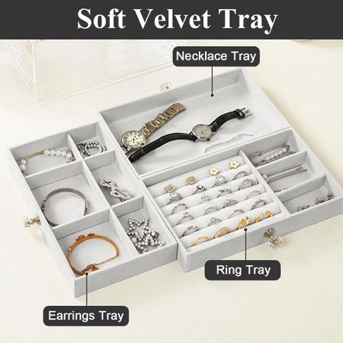 منظم الإكسسوارات الانيق الشفاف - الصورة 2