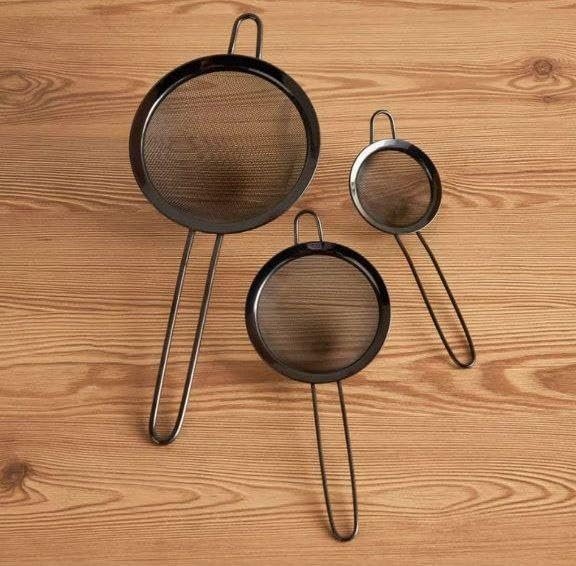 طقم مصافي شبكية من الفولاذ المقاوم للصدأ 3 قطع - الصورة 3