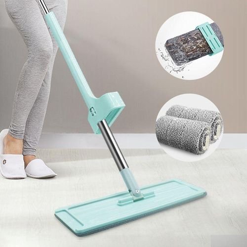 ممسحة أرضيات مسطحة بعصا معدنية - الصورة 3