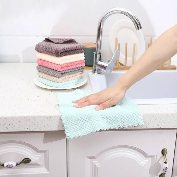 طقم فوط تنظيف المطبخ - 5 قطع - الصورة 5