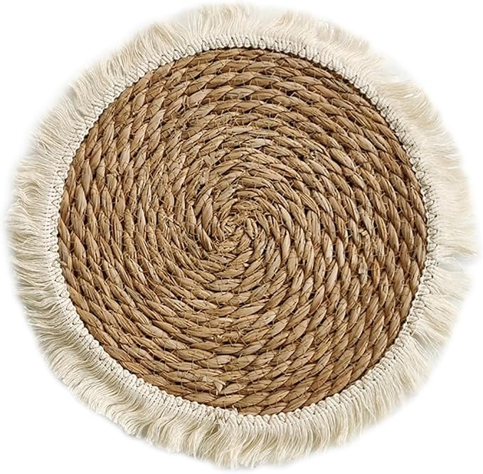 قطعة ديكور خوص منسوجة يدوياً - الصورة 4