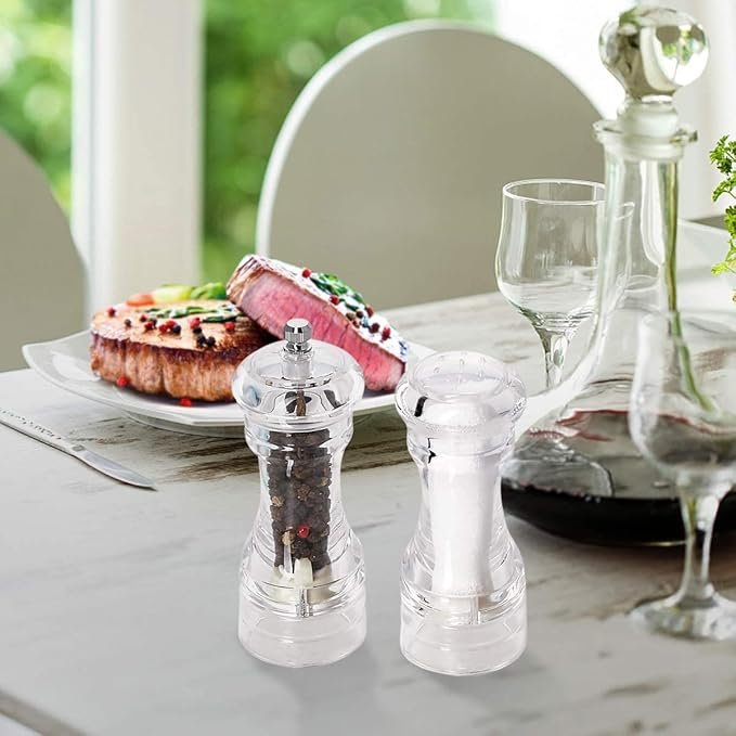 مطحنة فلفل وملح يدوية أكريليك - الصورة 6