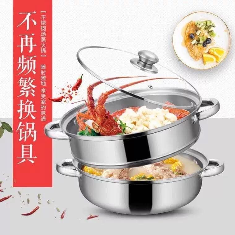 حلةطهي بخار طابقين - الصورة 9