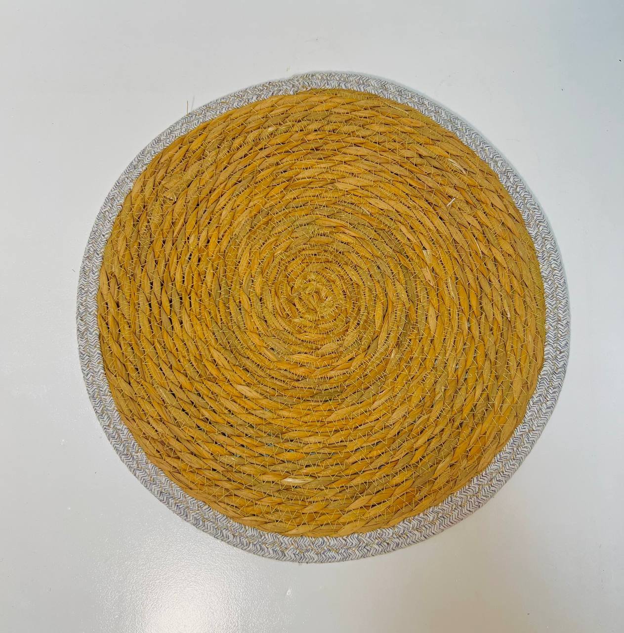 قطعة ديكور خوص منسوجة يدوياً بإطار - الصورة 6