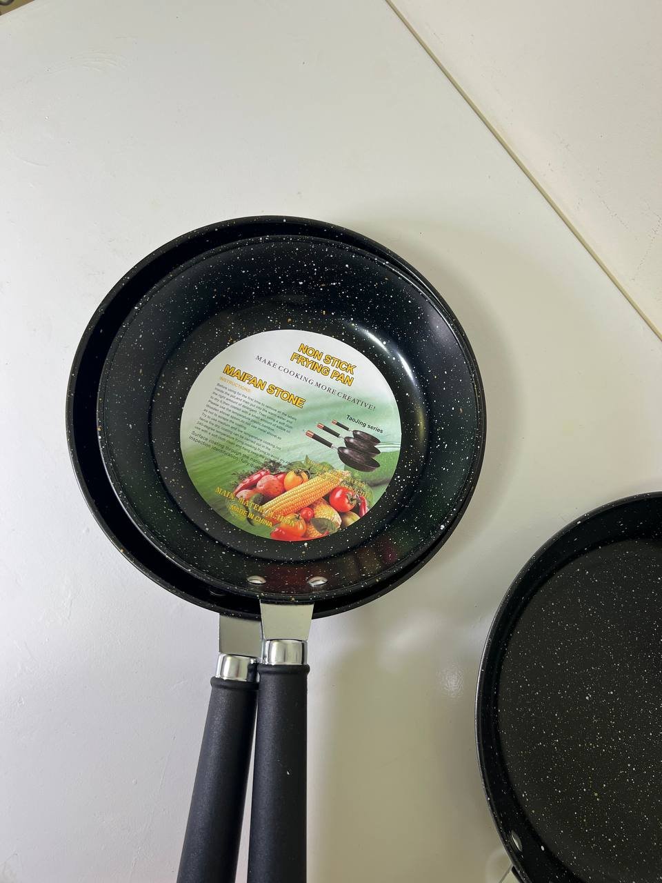 مقلاة جرانيت عميقة متعددة الأحجام بمقابض عازلة للحرارة - الصورة 7