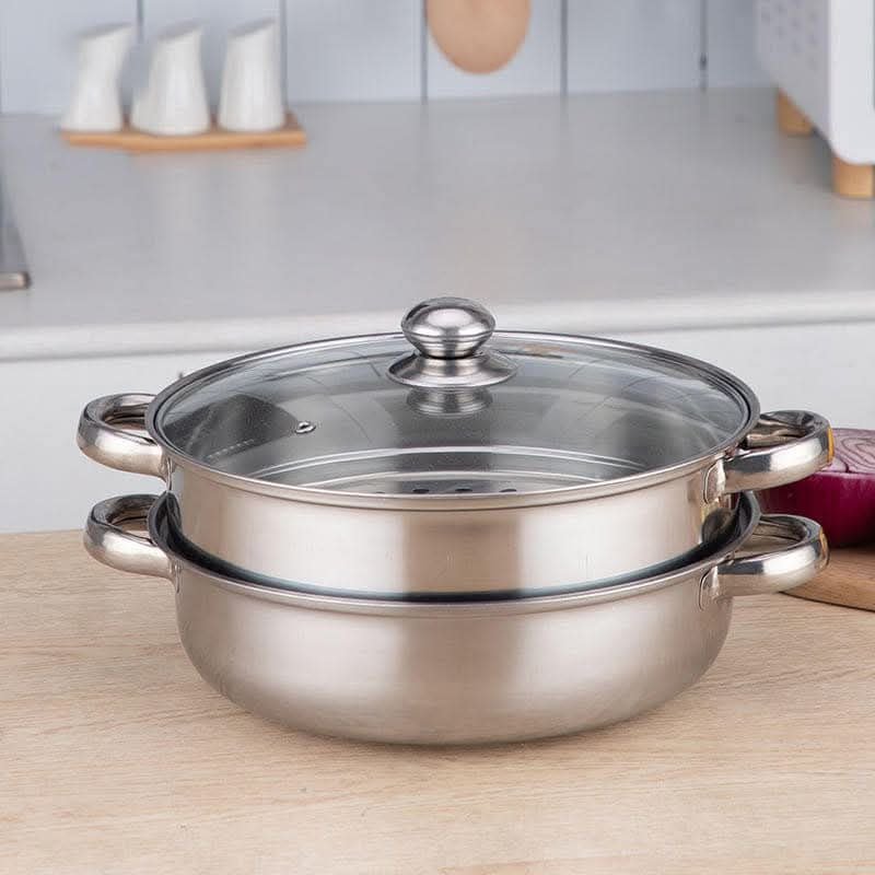 حلةطهي بخار طابقين - الصورة 10