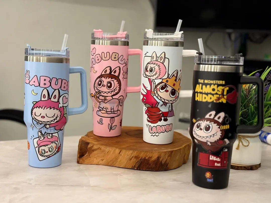 مج استالس حراري بتصميم شخصيات LABUBU