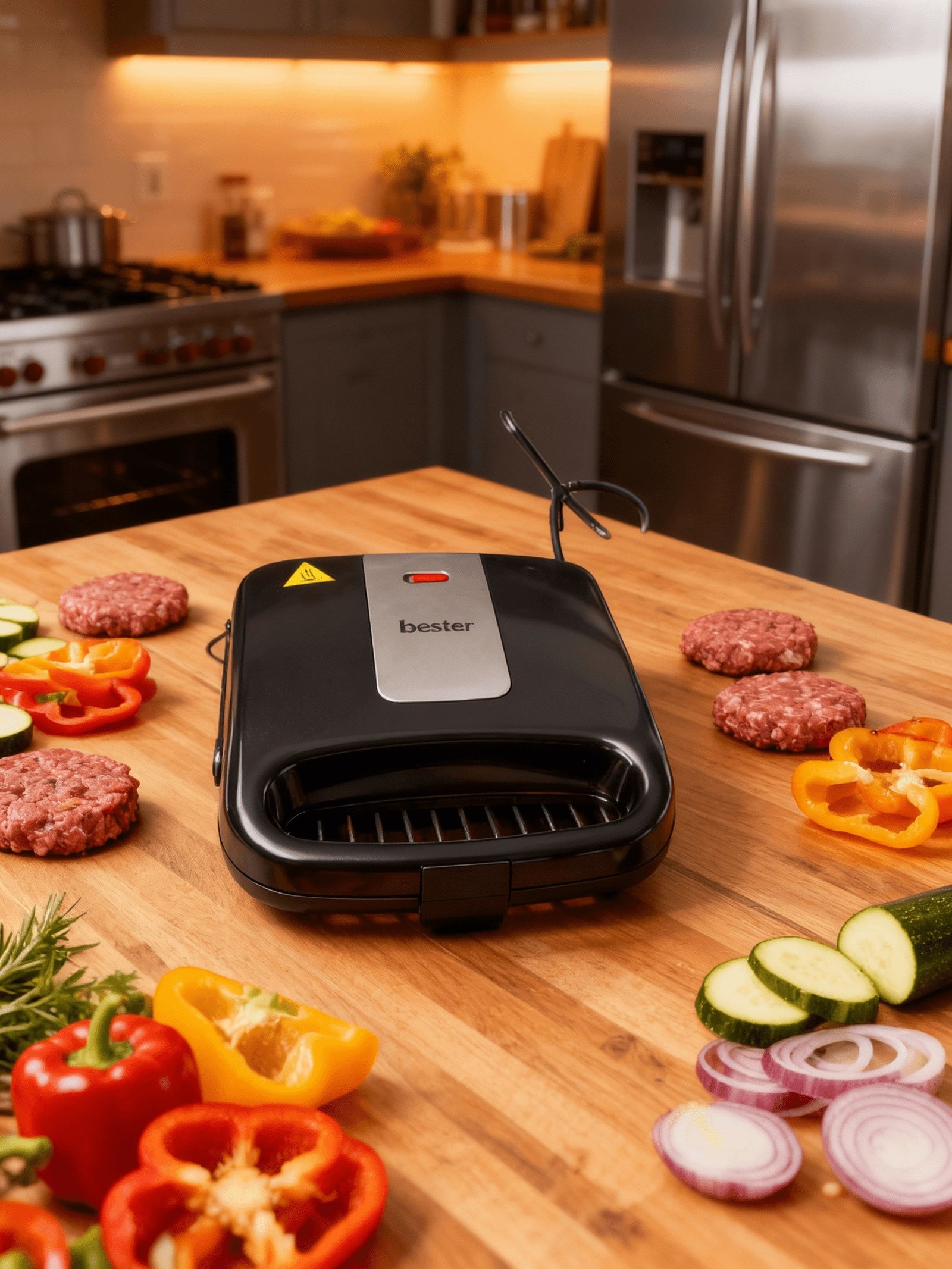 صانعة سندوتشات بانيني كهربائية –  Bester EE قدرة 750 واط - الصورة 5