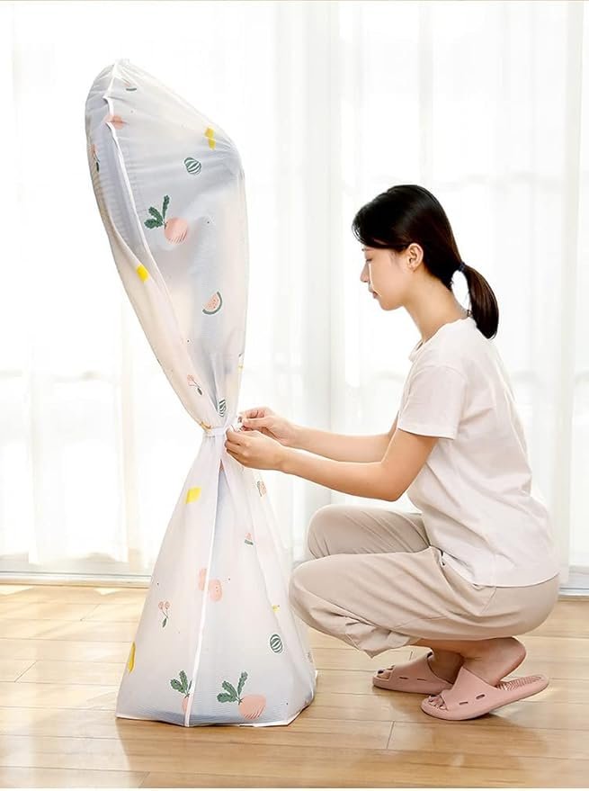 غطاء مروحة قماشي مزخرف للحماية من الغبار - الصورة 10