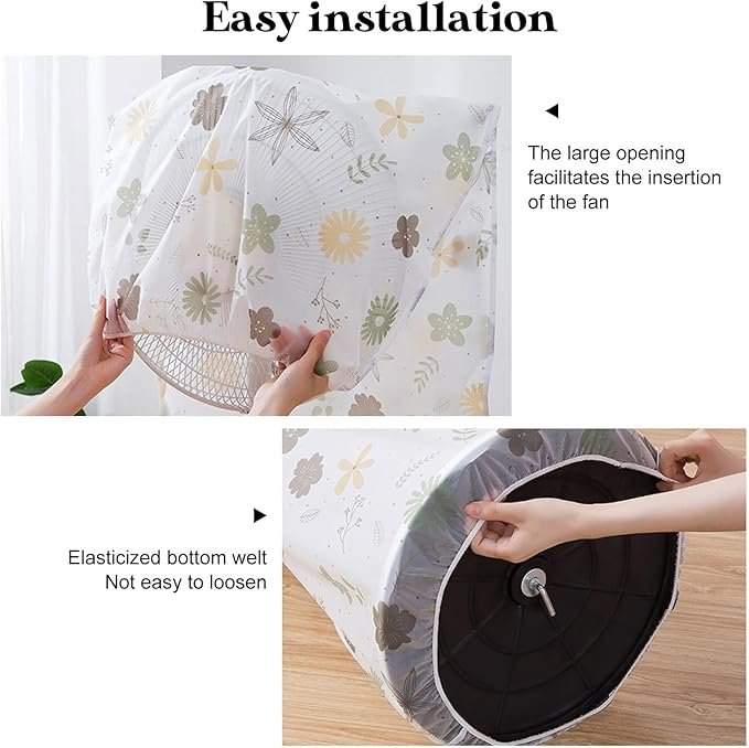 غطاء مروحة قماشي مزخرف للحماية من الغبار - الصورة 6