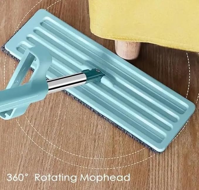 ممسحة أرضيات مسطحة بعصا معدنية - الصورة 5