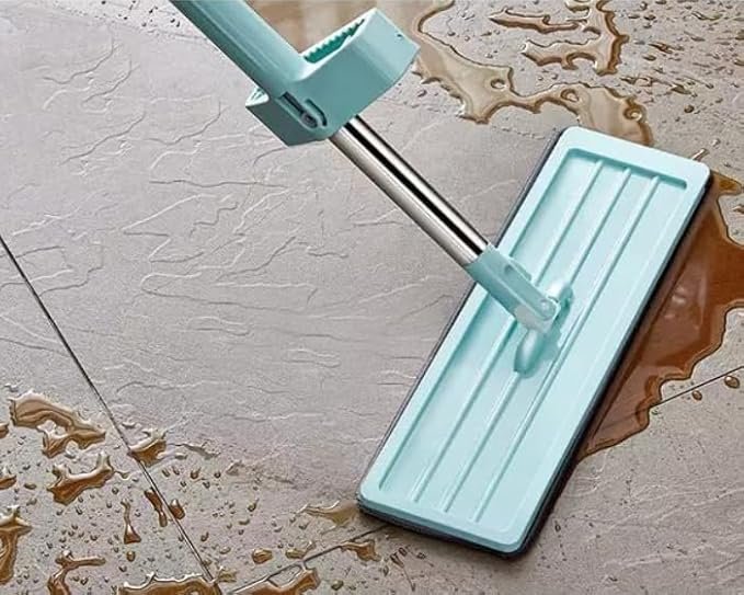 ممسحة أرضيات مسطحة بعصا معدنية - الصورة 4