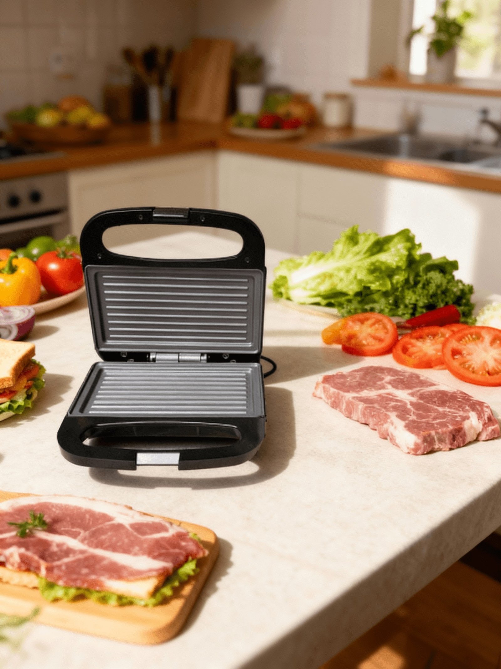 صانعة سندوتشات بانيني كهربائية –  Bester EE قدرة 750 واط