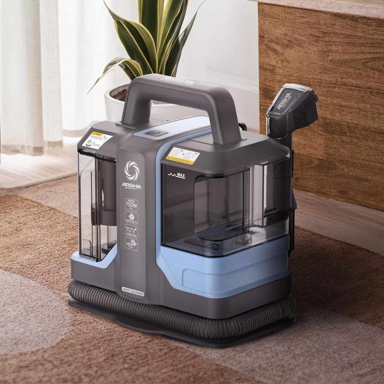 مكنسة تنظيف بالبخار ARSHIA Spot Cleaner 750W - الصورة 2