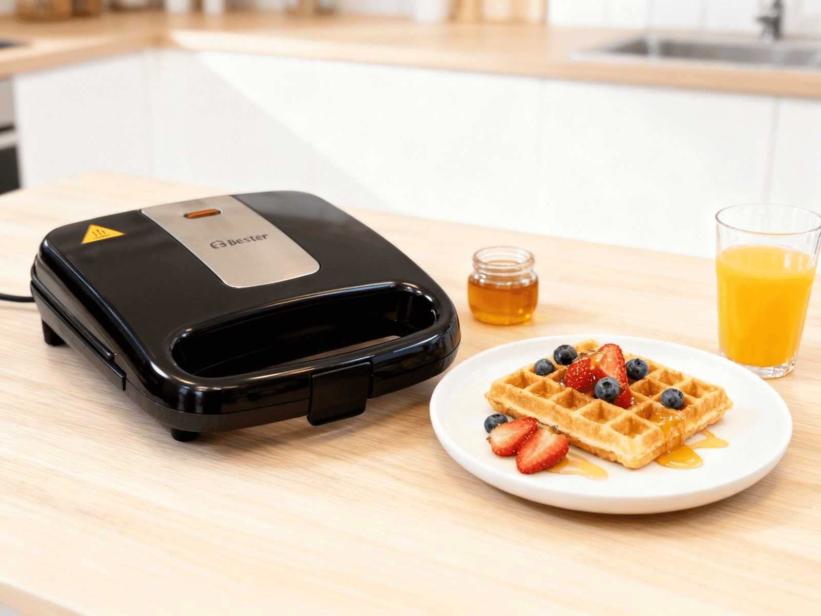 ماكينة وافل كهربائية Bester EE-12204 – 750 وات - الصورة 4