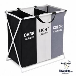 منظم غسيل بثلاث أقسام (Dark / Light / Color) قابل للطي
