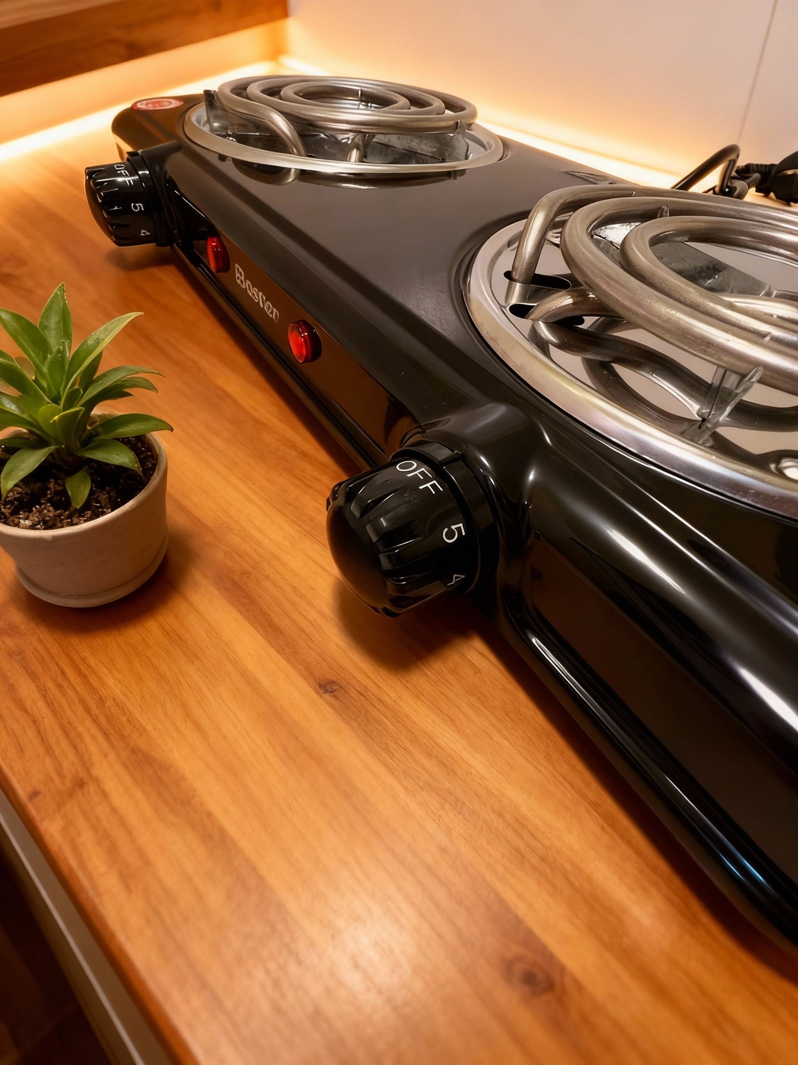 بوتاجاز كهربائي محمول 2 عين بقوة 2000 واط من Bester - الصورة 4