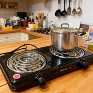 بوتاجاز كهربائي محمول 2 عين بقوة 2000 واط من Bester