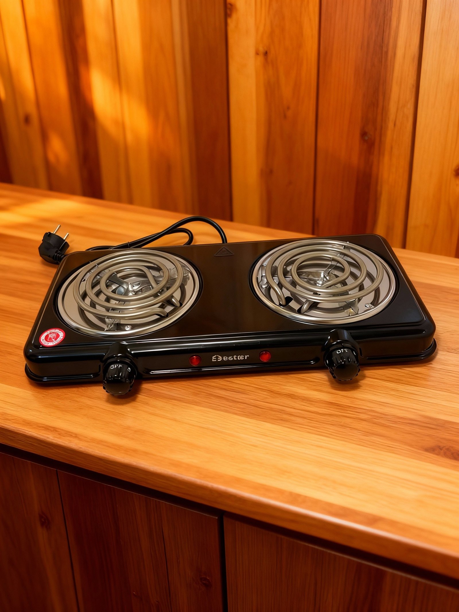 بوتاجاز كهربائي محمول 2 عين بقوة 2000 واط من Bester - الصورة 2