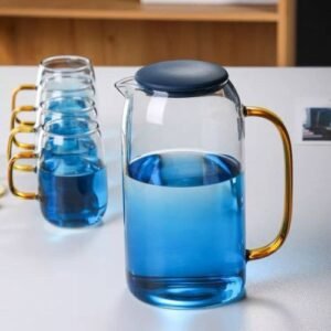 شفشق زجاج و ٤ كوب ترندى