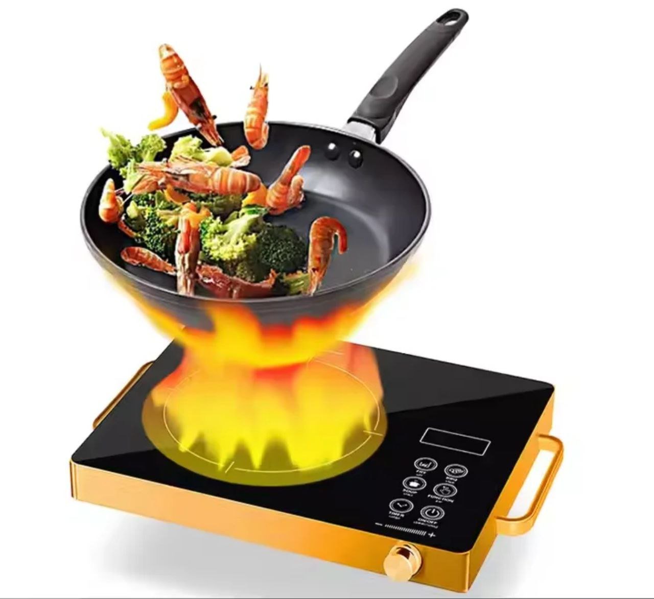 موقد كهربائي محمول RAF بقوة 2200 واط - زجاج - الصورة 3