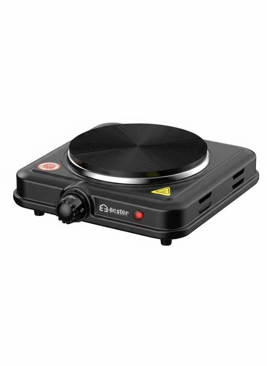 بوتجاز كهربائي مفرد سطح صلب 1000 واط من Bester - الصورة 3