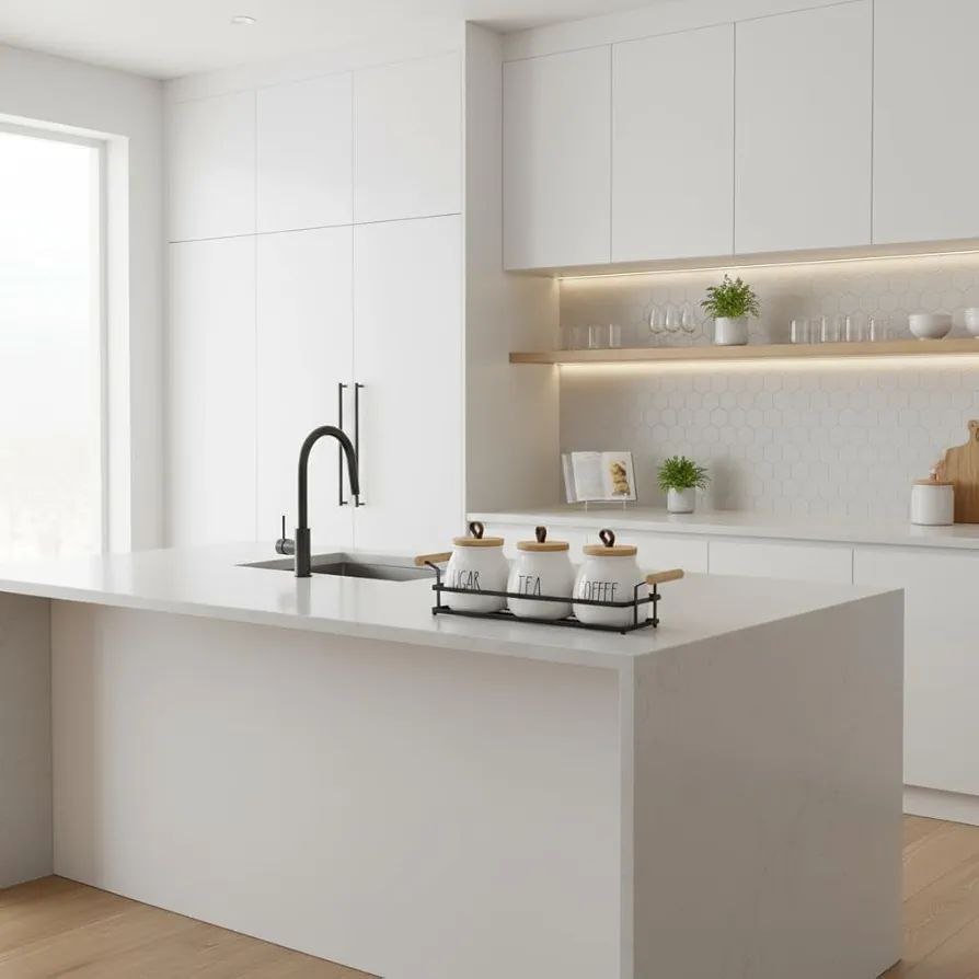 طقم برطمانات كوفي – شوجر – تي من البورسلين مع ستاند معدني أنيق - الصورة 4