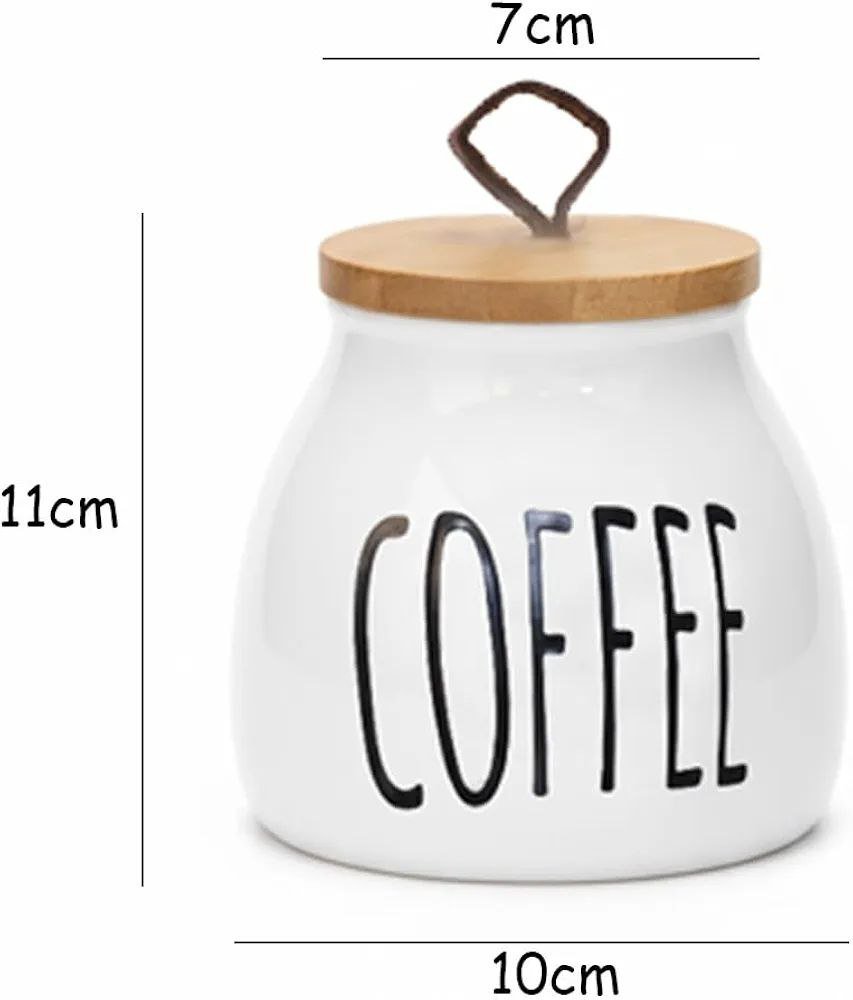 طقم برطمانات كوفي – شوجر – تي من البورسلين مع ستاند معدني أنيق - الصورة 7