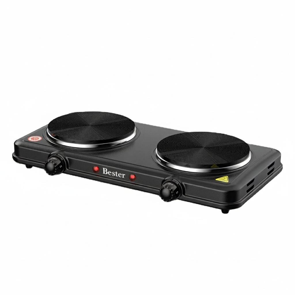 بوتجاز كهربائي مزدوج 2000 واط من Bester صلب - الصورة 2