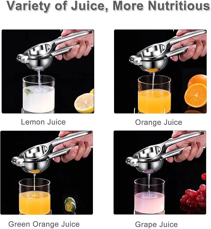 صارة ليمون وحمضيات يدوية معدنية قوية (ستانلس ستيل) - الصورة 2