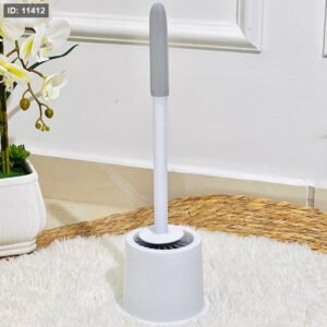 فرشاة تنظيف حمام سيليكون بمقبض طويل