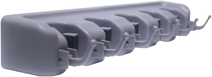 حامل منظم أدوات التنظيف والمقشات 5 خانات - الصورة 2