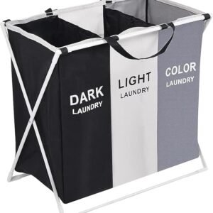 منظم غسيل بثلاث أقسام (Dark / Light / Color) قابل للطي