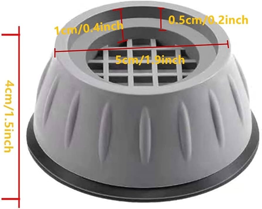 قواعد منع الاهتزاز 4 قطع للغسالة - الصورة 7