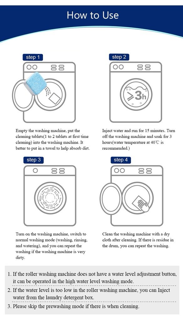 اقراص تنظيف الغسالة الأوتوماتيك ومزيل الرواسب - الصورة 6