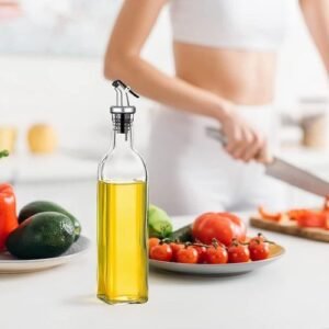 طقم زجاجات للزيت والخل والصوصات والعسل 2قطعة 500 ملي