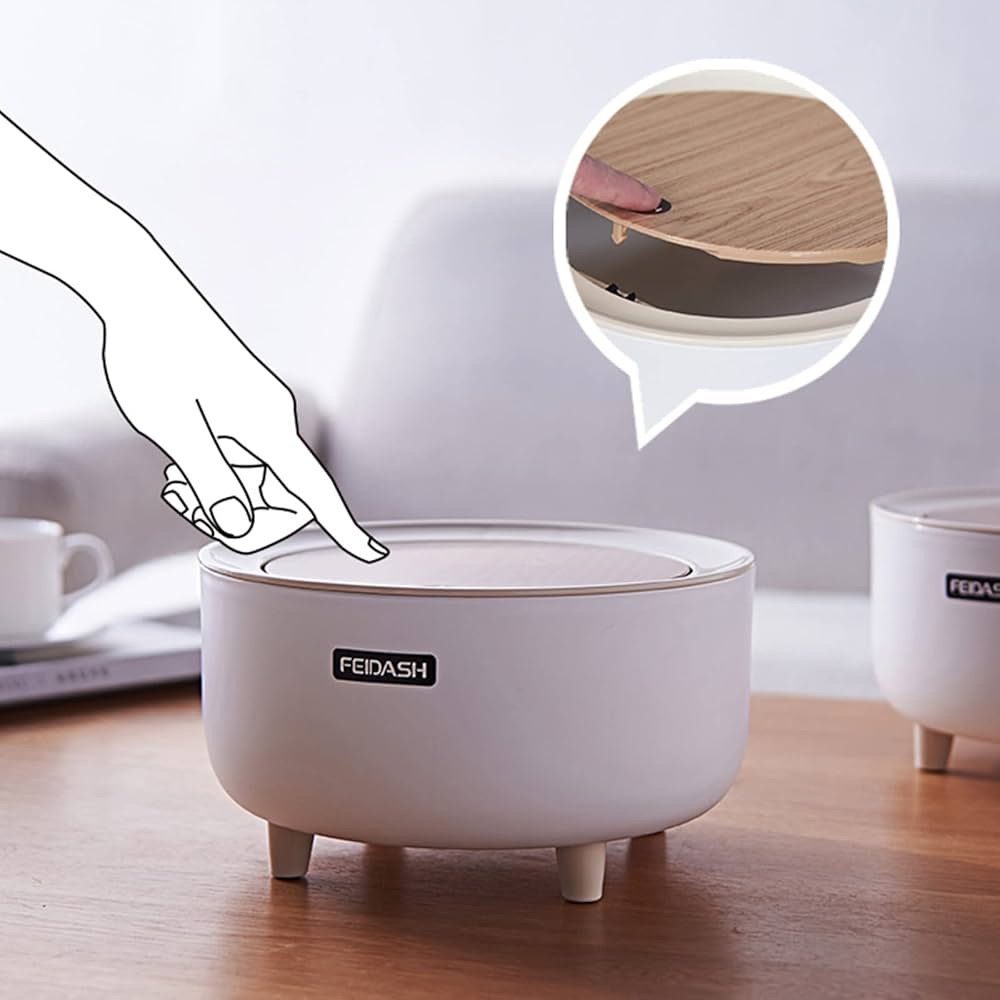 باسكيت مكتبي دائري صغير - الصورة 6