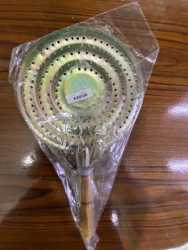 شياطة أرز استانليس طبقتين بيد خشب - الصورة 3