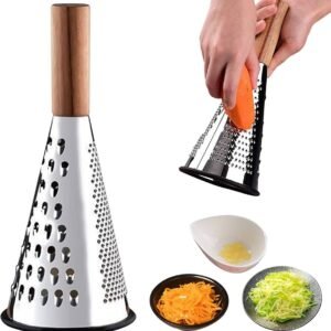 مبشرة استانليس ستيل بمقبض خشب متعددة أوجه البشر