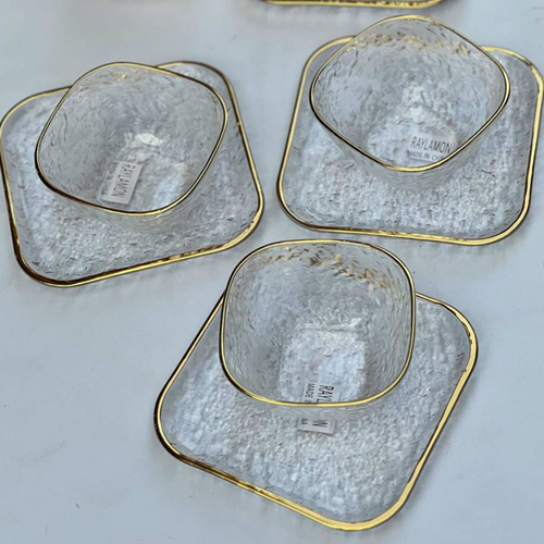 طقم خشاف كريستال فريم جولد ( المنتج المستورد ) - الصورة 8