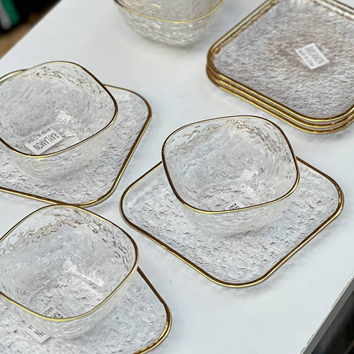 طقم خشاف كريستال فريم جولد ( المنتج المستورد ) - الصورة 9