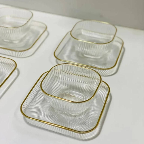 طقم خشاف كريستال فريم جولد ( المنتج المستورد ) - الصورة 6