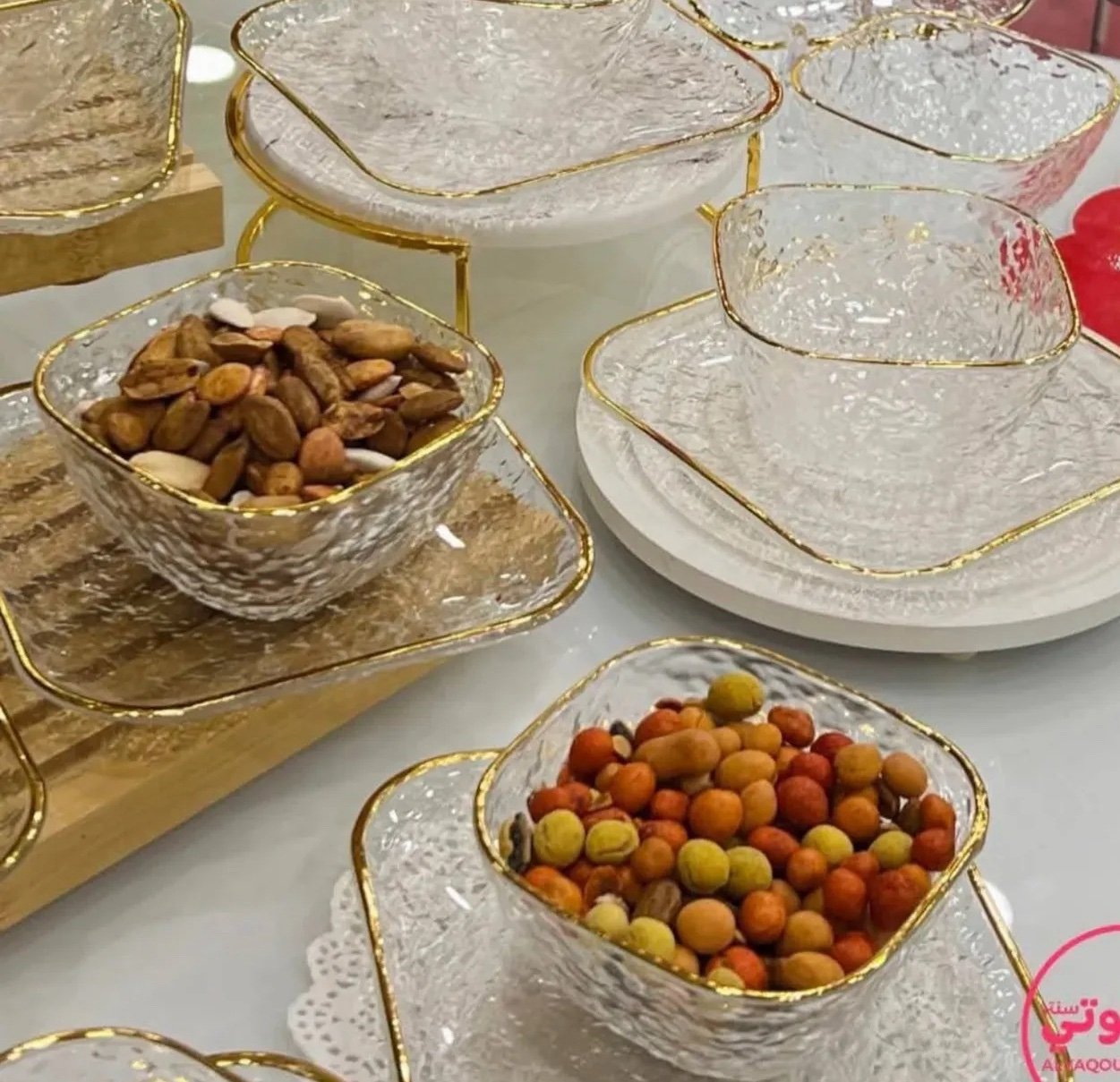 طقم خشاف كريستال فريم جولد ( المنتج المستورد ) - الصورة 11