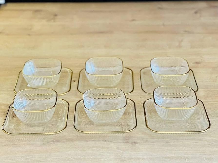 طقم خشاف كريستال فريم جولد ( المنتج المستورد ) - الصورة 12